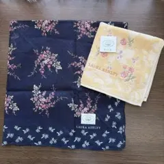 【新品未使用】LAURA ASHLEY ローラアシュレイ　ハンカチ2枚