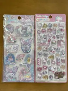 サンリオ公式海外限定クロミウォーターシールハローキティードロップシール2枚セット