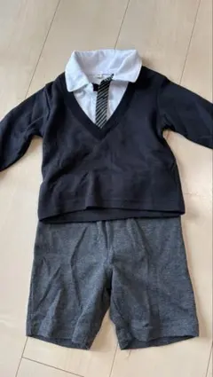 フォーマルセット 90 黒 グレー