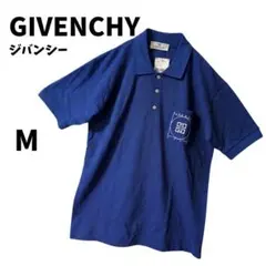 【新品タグ付】GIVENCHY ジバンシー ポロシャツ ブルー 2000ロゴ Mのサムネイル