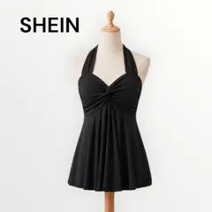SHEIN シーイン ホルターネック チェニック ワンピ ブラック XSサイズのサムネイル