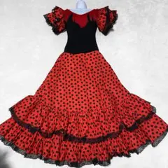 フラメンコ衣装 インパクトのある花柄ドレス&アバニーコ フラメンコ衣装 インパクトのある花柄ドレス&アバニーコ - メルカリ