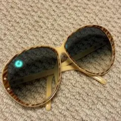 【美品】Christian Dior ベージュ サングラス ヴィンテージ