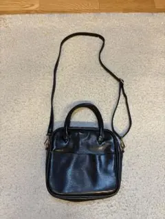黒 2wayショルダー&ハンドバッグ
