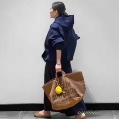 Deuxieme Classe Logo bag big ブラウンのサムネイル