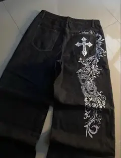 値段交渉HEAVEN CAN WAIT デニムパンツ ブラック swag y2k | Mercari