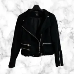 ZARA フェイクスウェード　シングルライダース