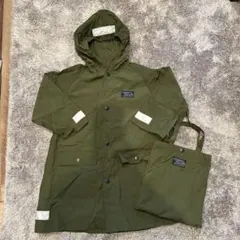 オーシャンアンドグラウンド レインコート　カーキ　110cm〜120cm