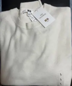 新品未使用✨UNIQLO カシミヤニットセーター L　白ホワイト