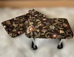 【未使用】正座椅子 花柄 収納袋付き