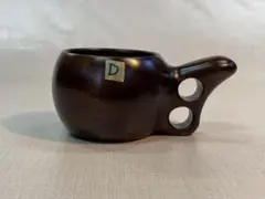 希少 銘木 黒神代欅 木彫り マグカップ ククサ ハンドメイド ケヤキ
