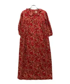 ピンクハウス PINKHOUSE花柄 ロングワンピース ヴィンテージ 赤