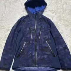ブラックレーベル・クレストブリッジ 紺　ネイビー　迷彩　フードジャケット　M