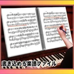 楽譜ファイル 書き込める楽譜ファイル A4サイズ 譜面 20枚40面 ブラックい