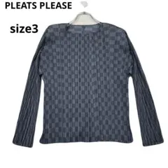 PLEATS PLEASE 五分袖 トップス パープル - メルカリ