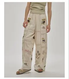 未使用todayful EmbroideryPatchworkTrousers