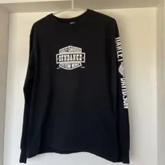 ハーレーダビッドソンサンダンスロンTシャツ黒ビンテージバイカーTシャツ所ジョージのサムネイル