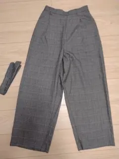 niko and... グレー チェック柄 カジュアルパンツ M