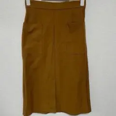 GUタイトスカート ブラウン ひざ丈のサムネイル