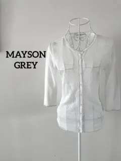 【MAYSON GREY】シースルーカーディガン　七分袖　ホワイトのサムネイル