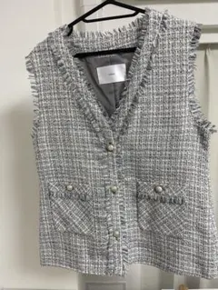 【はるまつ様専用】ツイードフリンジベストのみ