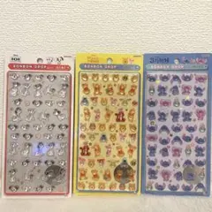 【正規品】 ボンボンドロップシール　ミニ　ディズニー　　　3枚セット　mini