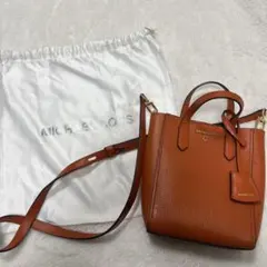 美品 MICHAEL KORS オレンジ レザー バッグ