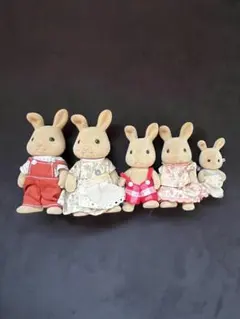 シルバニアファミリー　初期　耳折れウサギのファミリー