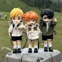 OB11サイズ グリーン フード付きジャケット＆ショートパンツ 2点セット