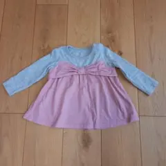 ベルメゾン　リボンデザイントップス　90