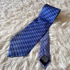 極美品 ジャンニヴェルサーチ シルク ネクタイ 青