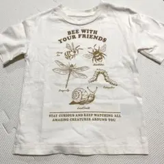 H&M 虫のイラスト Tシャツ 3/4T