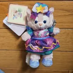 香港ディズニー　20周年　リーナベルぬいぐるみバッジ