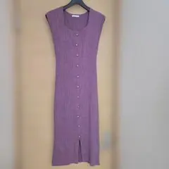 JULIA BOUTIQUE ニットワンピース パープルのサムネイル