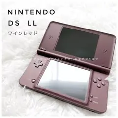 【極美品】ニンテンドー DS LL ワインレッド本体セット純正アダプター＆ペン付