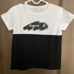 agnis b. Tシャツ 4 ans ホワイト/ブラック
