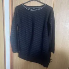 Calvin Klein ブラックストライプ長袖Tシャツ