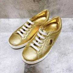 DG ドルチェ＆ガッバーナ GOLD レザー スニーカー 20.0cmのサムネイル