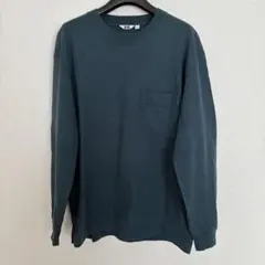 UNIQLO U ダークグリーン Lサイズ 長袖カットソー