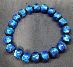 沖縄の蓄光ビーズ、手作りのブレスレット