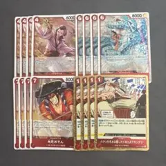 ワンピースカード　世界最強の戦士　白ひげ海賊団　赤　R 各4枚セット