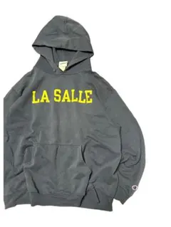 Champion カレッジプリント ラ・サル大学 パーカー フーディー ネイビー