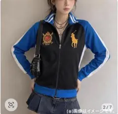 y2k 00s Ralph Lauren ビックポニー ジャージ 刺繍ロゴのサムネイル