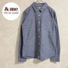 美品　アーノルドパーマータイムレス　長袖シャツ　コットン　ロゴ刺繍　裾ボタンのサムネイル