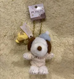 スヌーピー　USJ ユニバ　クリスマス ぬいぐるみキーチェーン