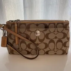 ★COACH★シグネチャー ポーチ リストレット