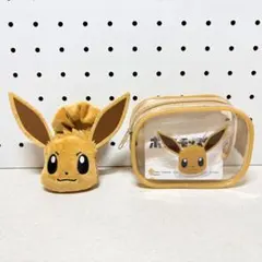 ポケットモンスター イーブイ ぷくぷくクリアミニポーチ フェイスぬいぐるみバンド