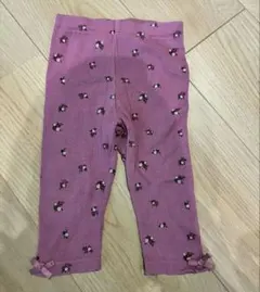 petit main 七分丈花柄レギンス 80 保育園着