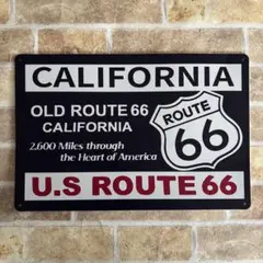 ルート66 鉄製看板 アメリカン雑貨 世田谷ベース メタルサイン