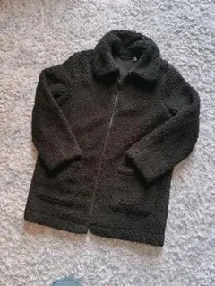 UNIQLO黒 ボアフリースジャケット 140